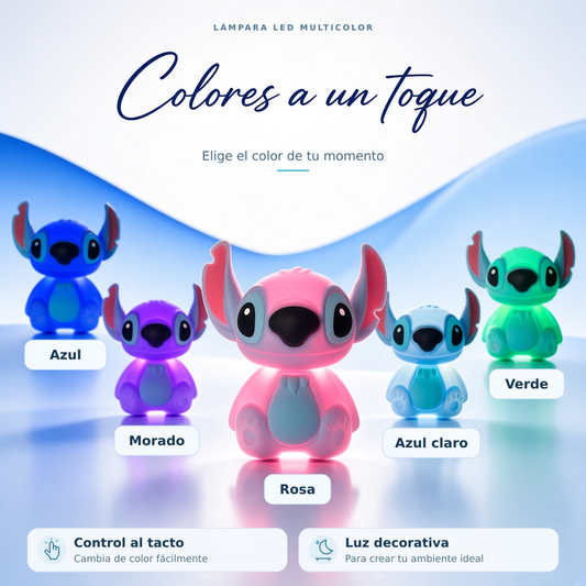 Lámpara LED recargable de Stitch